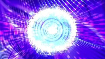 Abstract luminous background with rays and circles video