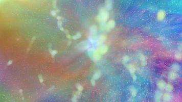 Abstract glowing multicolored background with bokeh video