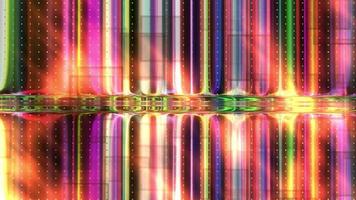 Abstract multicolored luminous geometric background video