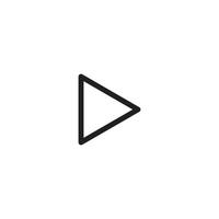 play icon vector for website symbol presentation