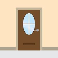 wooden door vector for website symbol icon presentation