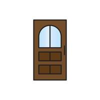 vector de puerta para presentación de icono de símbolo de sitio web