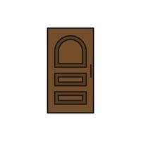 vector de puerta para presentación de icono de símbolo de sitio web