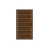 vector de puerta para presentación de icono de símbolo de sitio web