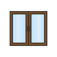 vector de puerta para presentación de icono de símbolo de sitio web