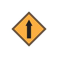 vector de señal de carretera para presentación de icono de símbolo de sitio web