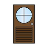 vector de puerta para presentación de icono de símbolo de sitio web