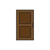 vector de puerta para presentación de icono de símbolo de sitio web