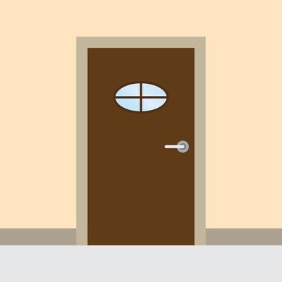 wooden door vector for website symbol icon presentation