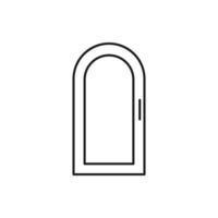 vector de puerta para presentación de icono de símbolo de sitio web