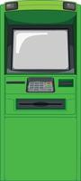 ATM machine isolated on white background vector
