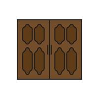 vector de puerta para presentación de icono de símbolo de sitio web