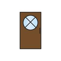 vector de puerta para presentación de icono de símbolo de sitio web