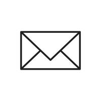 vector de correo para el icono del símbolo del sitio web