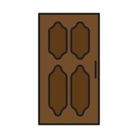 vector de puerta para presentación de icono de símbolo de sitio web