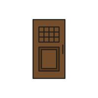 vector de puerta para presentación de icono de símbolo de sitio web