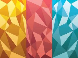 Illustration for Stone polygon background vector
