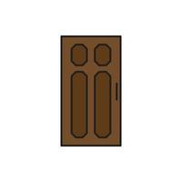 vector de puerta para presentación de icono de símbolo de sitio web