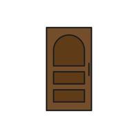 vector de puerta para presentación de icono de símbolo de sitio web