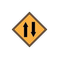 vector de señal de carretera para presentación de icono de símbolo de sitio web