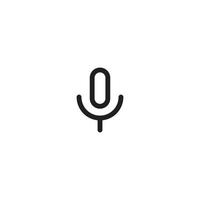 mic icon vector for website symbol presentation