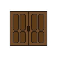 vector de puerta para presentación de icono de símbolo de sitio web