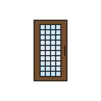 vector de puerta para presentación de icono de símbolo de sitio web