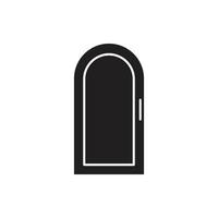 vector de puerta para presentación de icono de símbolo de sitio web