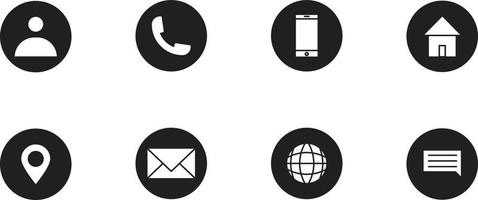 vector de conjunto de iconos de negocios para símbolo de sitio web