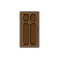 vector de puerta para presentación de icono de símbolo de sitio web