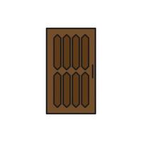 vector de puerta para presentación de icono de símbolo de sitio web