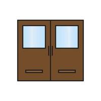 vector de puerta para presentación de icono de símbolo de sitio web