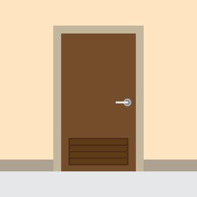 wooden door vector for website symbol icon presentation