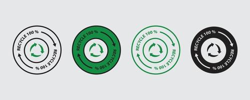 Recycle vector for website symbol icon presentation