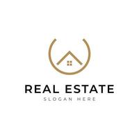 Real Estate Logo Design Vector. Good for Real Estate, Construction, Apartment, Building, House and Architecture. vector