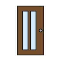 vector de puerta para presentación de icono de símbolo de sitio web