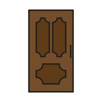 vector de puerta para presentación de icono de símbolo de sitio web