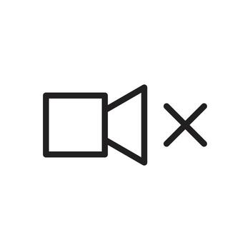 mute icon vector for website symbol presentation