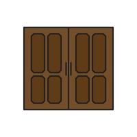 vector de puerta para presentación de icono de símbolo de sitio web