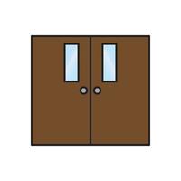 vector de puerta para presentación de icono de símbolo de sitio web