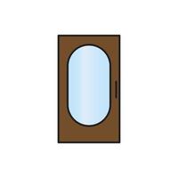 vector de puerta para presentación de icono de símbolo de sitio web