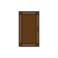 vector de puerta para presentación de icono de símbolo de sitio web