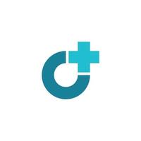 Letter D Health Medical Logo template vector illustration design.