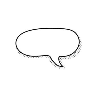 speech bubble frame for comic text isolated white background. Empty outline bubble for speech text. Dialog empty cloud, cartoon box.