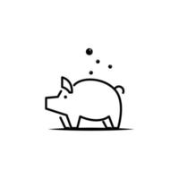 pig Logo vector design template. Good for pig farm. vector art illustration