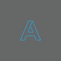 Abstract letter A logotype. Modern logo idea sign. Universal emblem vector icon.