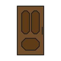 vector de puerta para presentación de icono de símbolo de sitio web