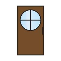 vector de puerta para presentación de icono de símbolo de sitio web