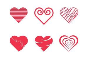 hearts. Design elements for Women's, Mother's, Valentine's Day, birthday greeting card design. vector