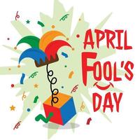 April fools day with surprise icons. Good For greeting cards, banners, flyers, etc. vector art illustration design